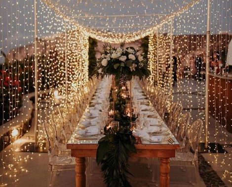 fairy lighting canopy